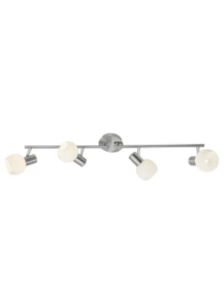 Am billigsten 👏 Decken- & Hängeleuchten Brilliant Spotrohr, 4-flammig, Drehbar Tiara 16x78x0 Cm In Eisen/weiß Günstig Kaufen 🤩