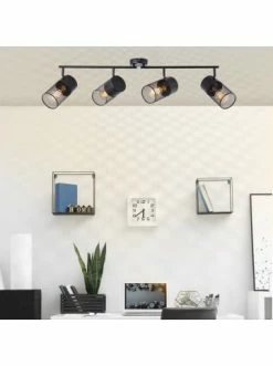 Neu ⌛ Decken- & Hängeleuchten Brilliant Spotrohr, 4-flammig Kamolo 25x108x10 Cm In Schwarz Matt Günstig Kaufen 🎉 -brilliant Verkäufe brilliant spotrohr 4 flammig kamolo 25x108x10 cm in schwarz matt 2