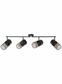Neu ⌛ Decken- & Hängeleuchten Brilliant Spotrohr, 4-flammig Kamolo 25x108x10 Cm In Schwarz Matt Günstig Kaufen 🎉 -brilliant Verkäufe brilliant spotrohr 4 flammig kamolo 25x108x10 cm in schwarz matt 3