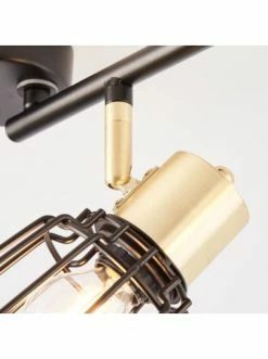 Neu 😍 Decken- & Hängeleuchten Brilliant Spotrohr, 4-flammig Posca 18x60x28 Cm In Schwarz Matt/messing Gebürstet Günstig Kaufen 🎁 -brilliant Verkäufe brilliant spotrohr 4 flammig posca 18x60x28 cm in schwarz matt messing geburstet 2