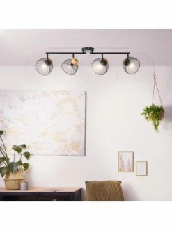 Aktion 🤩 Decken- & Hängeleuchten Brilliant Spotrohr, 4-flammig Thuy 24x75,5x14 Cm In Schwarz/natur Günstig Kaufen ⌛ -brilliant Verkäufe brilliant spotrohr 4 flammig thuy 24x75 5x14 cm in schwarz natur 2