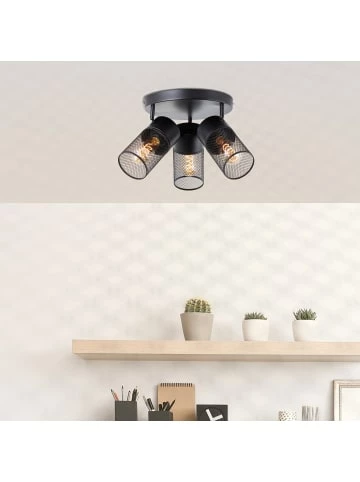 Auslauf 👏 Decken- & Hängeleuchten Brilliant Spotrondell, 3-flammig Kamolo ⌀ 30,5 Cm In Schwarz Matt Günstig Kaufen 🎉 2 Auslauf 👏 Decken- & Hängeleuchten Brilliant Spotrondell, 3-flammig Kamolo ⌀ 30,5 Cm In Schwarz Matt Günstig Kaufen 🎉 – Bild 2