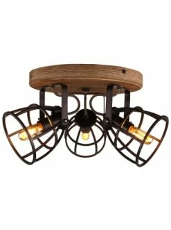 Angebote 👍 Decken- & Hängeleuchten Brilliant Spotrondell, 3-flammig Matrix ⌀ 36 Cm In Schwarz Stahl Günstig Kaufen ✔️