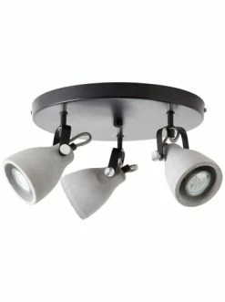 Am billigsten ✔️ Decken- & Hängeleuchten Brilliant Spotrondell, 3-flammig Thanos ⌀ 37 Cm In Schwarz Matt/zement Grau Günstig Kaufen 🛒 -brilliant Verkäufe brilliant spotrondell 3 flammig thanos 37 cm in schwarz matt zement grau 3