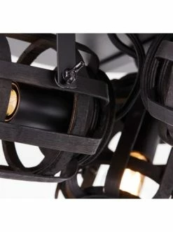 Bestpreis 👍 Decken- & Hängeleuchten Brilliant Spotrondell, 3-flammig Woodrow ⌀ 34 Cm In Holz Dunkel/schwarz Günstig Kaufen 🎁 -brilliant Verkäufe brilliant spotrondell 3 flammig woodrow 34 cm in holz dunkel schwarz 2