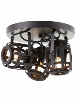 Bestpreis 👍 Decken- & Hängeleuchten Brilliant Spotrondell, 3-flammig Woodrow ⌀ 34 Cm In Holz Dunkel/schwarz Günstig Kaufen 🎁 -brilliant Verkäufe brilliant spotrondell 3 flammig woodrow 34 cm in holz dunkel schwarz 3