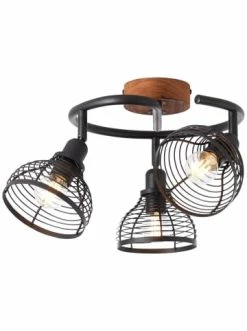 Blitzangebot 🤩 Decken- & Hängeleuchten Brilliant Spotspirale, 3-flammig Avia ⌀ 50 Cm In Schwarz/holzfarbend Günstig Kaufen 🎉 -brilliant Verkäufe brilliant spotspirale 3 flammig avia 50 cm in schwarz holzfarbend 5