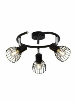 Am billigsten ⭐ Decken- & Hängeleuchten Brilliant Spotspirale, 3-flammig Blacky ⌀ 30 Cm In Schwarz Günstig Kaufen 🌟