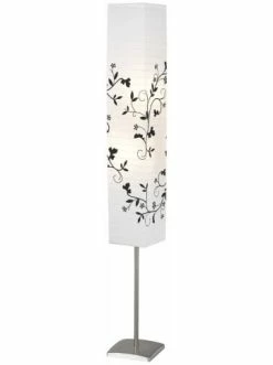 Brandneu 💯 Stehleuchten Brilliant Standleuchte Nerva 145x18x0 Cm In Eisen/weiß/grau Zweig Günstig Kaufen 🎁