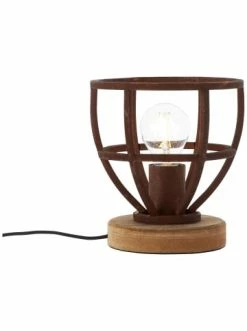 Bestpreis 🧨 Tischleuchten Brilliant Tischleuchte 18cm Matrix Wood ⌀ 18 Cm In Rostfarbend Günstig Kaufen 🎉 -brilliant Verkäufe brilliant tischleuchte 18cm matrix wood 18 cm in rostfarbend 3