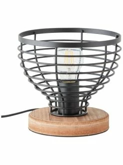 Neu 🧨 Tischleuchten Brilliant Tischleuchte 20cm Avia ⌀ 20 Cm In Schwarz/holz Günstig Kaufen ✨ -brilliant Verkäufe brilliant tischleuchte 20cm avia 20 cm in schwarz holz 3