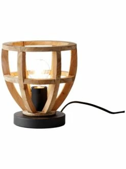 Aktion 👍 Tischleuchten Brilliant Tischleuchte 20cm Matrix Nature ⌀ 20 Cm In Antik Holz/schwarz Korund Günstig Kaufen 💯 -brilliant Verkäufe brilliant tischleuchte 20cm matrix nature 20 cm in antik holz schwarz korund 3