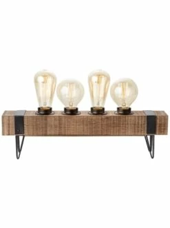 Neu 😀 Tischleuchten Brilliant Tischleuchte, 4-flammig Woodhill 14x46x8,3 Cm In Antik/schwarz Günstig Kaufen 💯