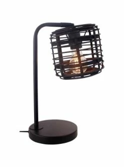 Blitzangebot ✨ Tischleuchten Brilliant Tischleuchte Crosstown 42,5x16,5x30 Cm In Holz Dunkel/schwarz Günstig Kaufen ✔️