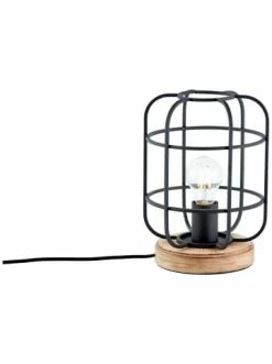 Budget 🛒 Tischleuchten Brilliant Tischleuchte Gwen ⌀ 20 Cm In Antik Holz/schwarz Korund Günstig Kaufen 🤩 -brilliant Verkäufe brilliant tischleuchte gwen 20 cm in antik holz schwarz korund 2