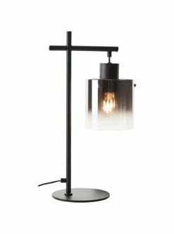 Bestes Angebot 👏 Tischleuchten Brilliant Tischleuchte Simonis 51,2x18x25,7 Cm In Schwarz/rauchglas Günstig Kaufen 😍