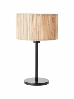 Aktion 🧨 Tischleuchten Brilliant Tischleuchte Wimea ⌀ 25 Cm In Schwarz/natur Günstig Kaufen 🎉