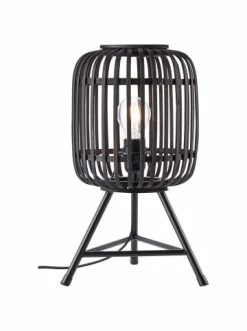 Besorgen 👍 Tischleuchten Brilliant Tischleuchte Woodrow ⌀ 30 Cm In Holz Dunkel/schwarz Günstig Kaufen 👏