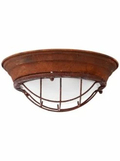 Bestpreis 😀 Decken- & Hängeleuchten Brilliant Wand- Und Deckenleuchte 34cm Typhoon ⌀ 34 Cm In Rostfarbend/weiß Günstig Kaufen ✔️ -brilliant Verkäufe brilliant wand und deckenleuchte 34cm typhoon 34 cm in rostfarbend weiss 2