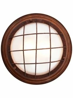 Bestpreis 😀 Decken- & Hängeleuchten Brilliant Wand- Und Deckenleuchte 34cm Typhoon ⌀ 34 Cm In Rostfarbend/weiß Günstig Kaufen ✔️ -brilliant Verkäufe brilliant wand und deckenleuchte 34cm typhoon 34 cm in rostfarbend weiss 3