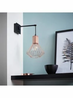 Rabatt ⌛ Wandleuchten Brilliant Wandleuchte, Hängend, Schwenkbar Dalma 32x18x30 Cm In Schwarz/kupfer Günstig Kaufen 😍 -brilliant Verkäufe brilliant wandleuchte hangend schwenkbar dalma 32x18x30 cm in schwarz kupfer 5