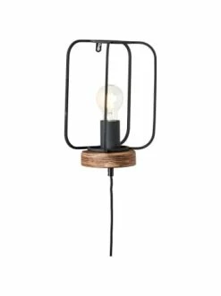 Brandneu 🎉 Wandleuchten Brilliant Wandleuchte Mit Zuleitung Tosh 27x20x11,5 Cm In Antik Holz/schwarz Korund Günstig Kaufen 😉