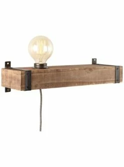 Besorgen 💯 Wandleuchten Brilliant Wandleuchte Mit Zuleitung Und Schalter Woodhill 10x40x12,5 Cm In Antik/schwarz Günstig Kaufen 🌟