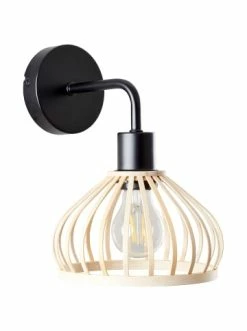 Brandneu 😍 Wandleuchten Brilliant Wandleuchte Norah 26,8x19x23 Cm In Schwarz/natur Günstig Kaufen 🤩 -brilliant Verkäufe brilliant wandleuchte norah 26 8x19x23 cm in schwarz natur 3