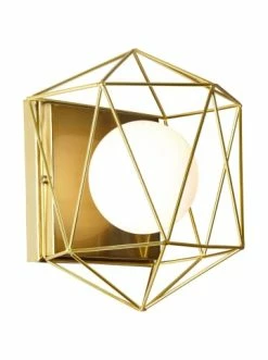 Coupon 🔥 Wandleuchten Brilliant Wandleuchte Synergy 23x17,5x17,5 Cm In Messing/weiß Günstig Kaufen ⭐