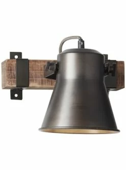 Aktion 🎁 Wandleuchten Brilliant Wandspot Decca 25x24x17 Cm In Schwarz Stahl Günstig Kaufen 🧨