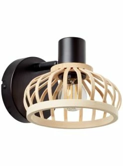 Bester Verkauf 🎉 Wandleuchten Brilliant Wandspot Norah 14,9x15x20,9 Cm In Schwarz/natur Günstig Kaufen 🎉 -brilliant Verkäufe brilliant wandspot norah 14 9x15x20 9 cm in schwarz natur 3