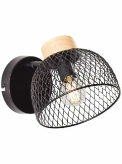 Billig 😉 Wandleuchten Brilliant Wandspot Thuy 15,8x14x22,7 Cm In Schwarz/natur Günstig Kaufen ✔️