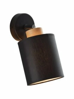 Brandneu 👏 Wandleuchten Brilliant Wandspot Vonnie 22x13x27 Cm In Schwarz/holzfarbend Günstig Kaufen 👍