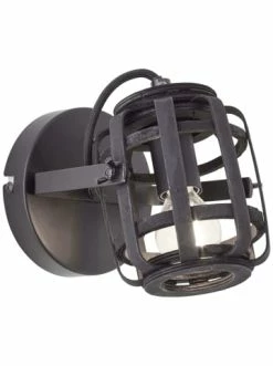 Beste Bewertungen von 👏 Wandleuchten Brilliant Wandspot Woodrow 20x14x13,8 Cm In Holz Dunkel/schwarz Günstig Kaufen 🎁